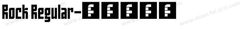 Rock Regular字体转换